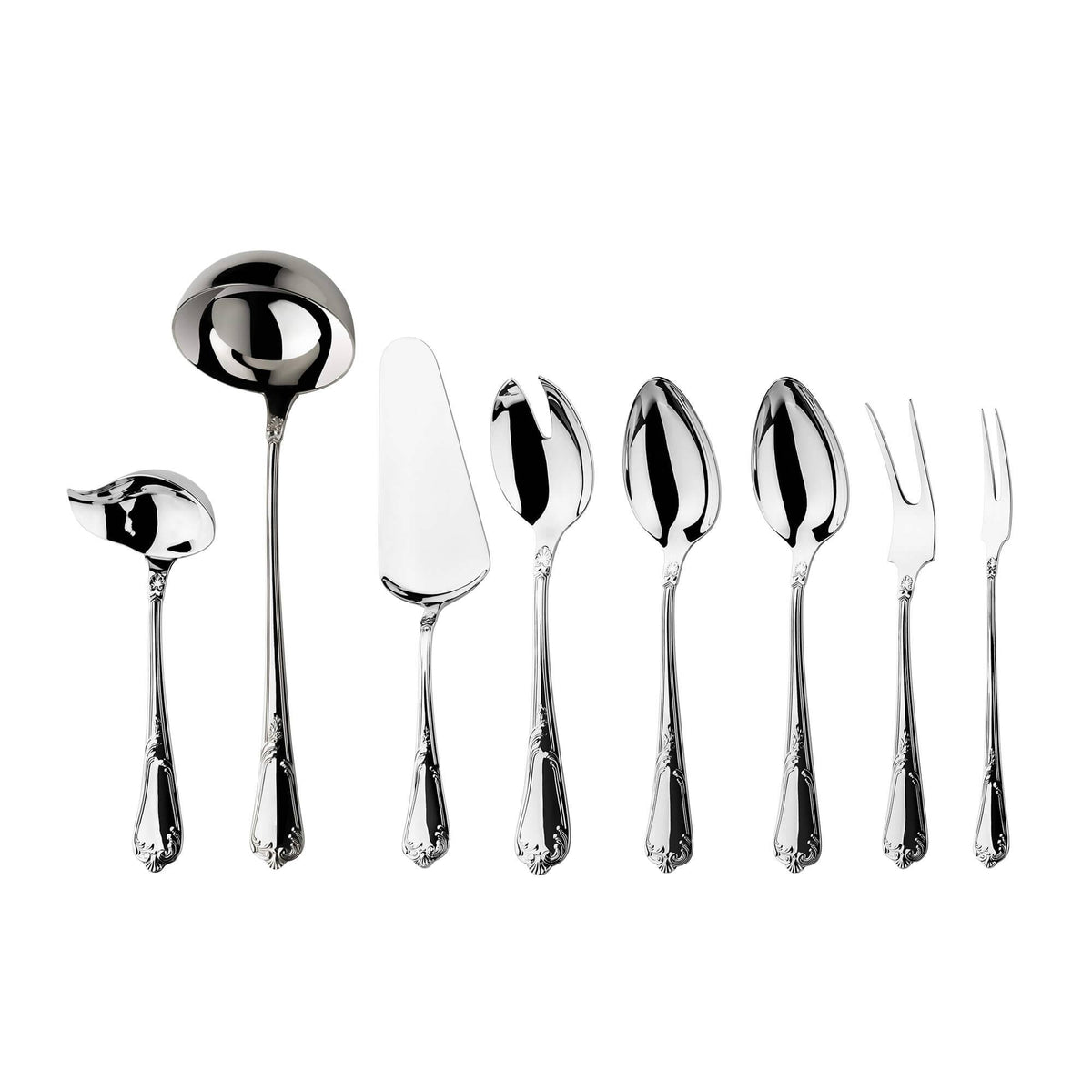 Vorlegegarnitur 8tlg. — 925/1000 Sterling Silber