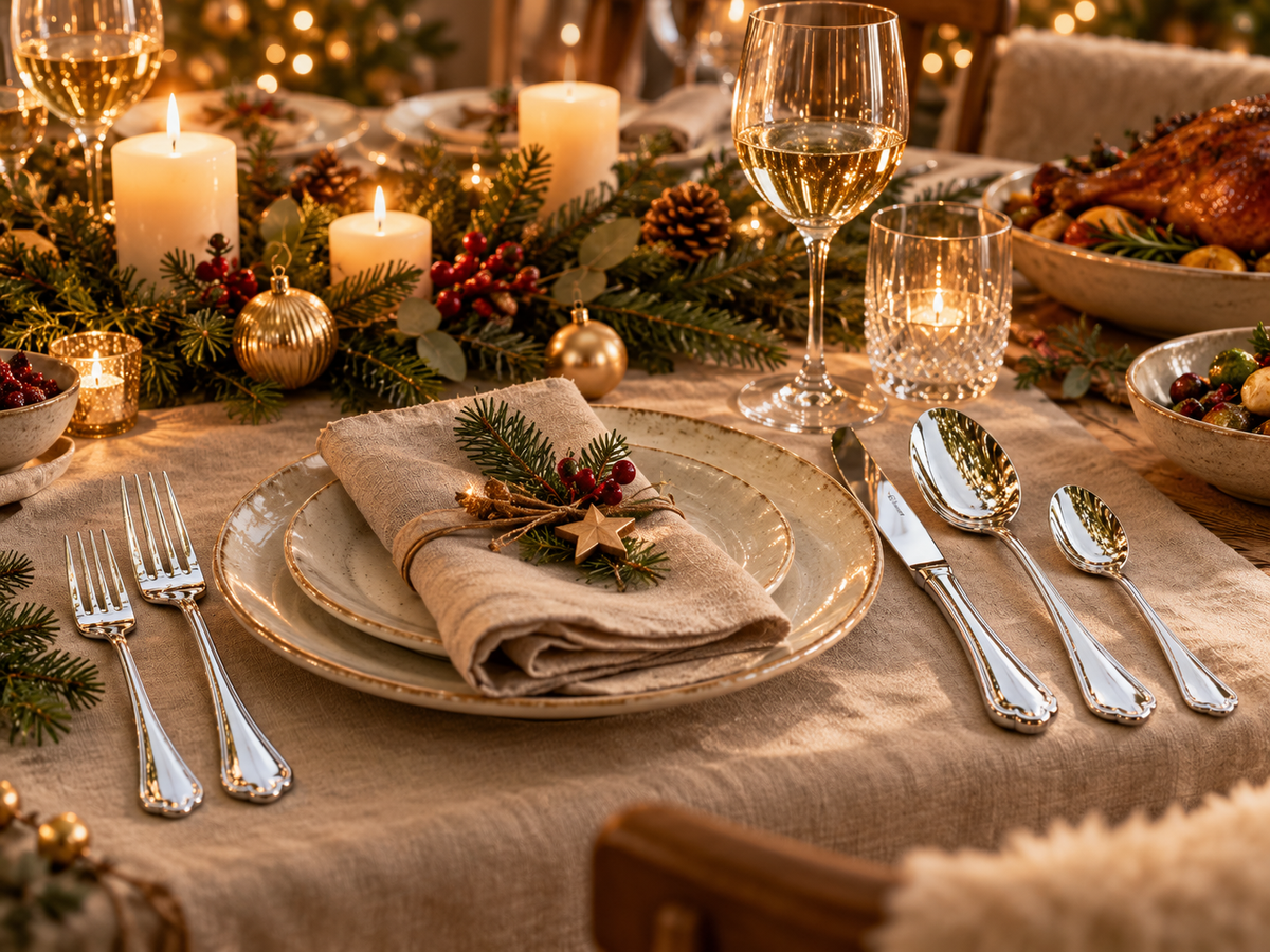 Festlich gedeckter Ostertisch